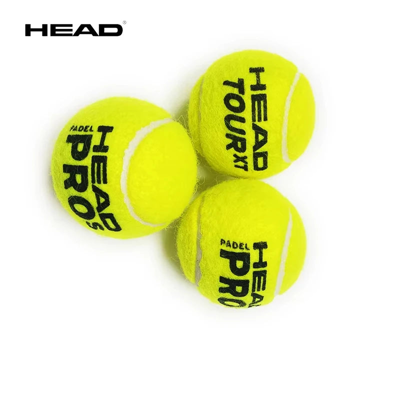 Pelota de tenis HEAD, pelotas de entrenamiento de goma y lana, pelotas de partido de alta elasticidad, tenis duraderos (modelo aleatorio), 3/6/9 Uds.
