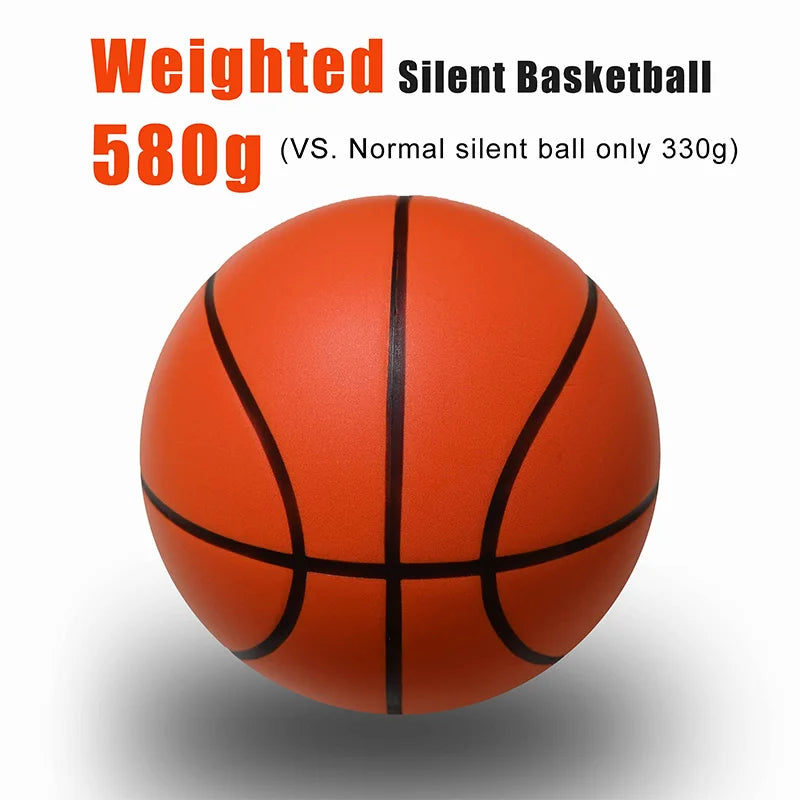 Baloncesto silencioso Talla 7 # (29.5")6 # /5 #   Dribbling interior acanalado espuma sin aire baloncesto silencioso entrenamiento de goteo pelota silenciosa regalo
