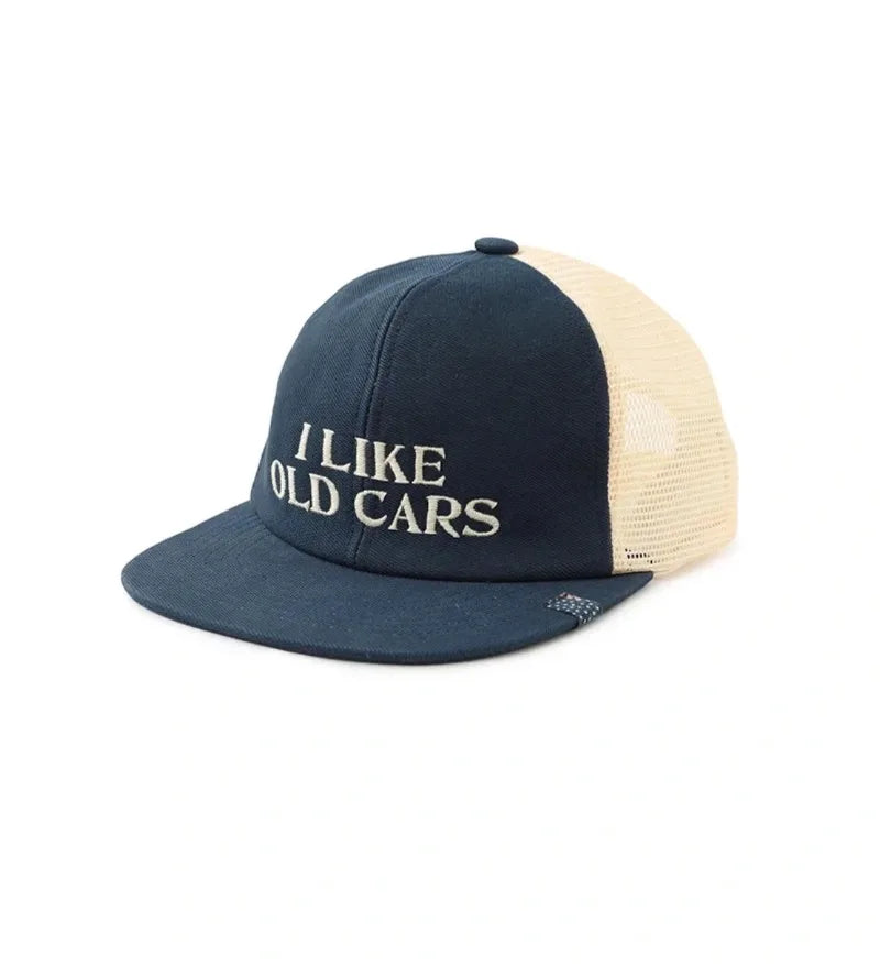 VISVIM WMV KOFU 24 ICT GOODYEAR II CAP Blue-dyed mud-dyed ancient cloth label baseball cap