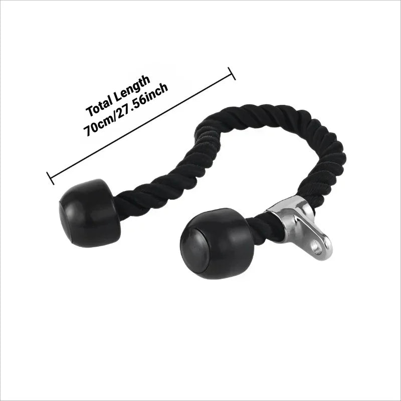 Cable con mango en V para máquina de polea de gimnasio, accesorio para entrenamiento de fuerza de tiras de triceps y remo, y accesorios de cuerda para press de bíceps y tiras de triceps