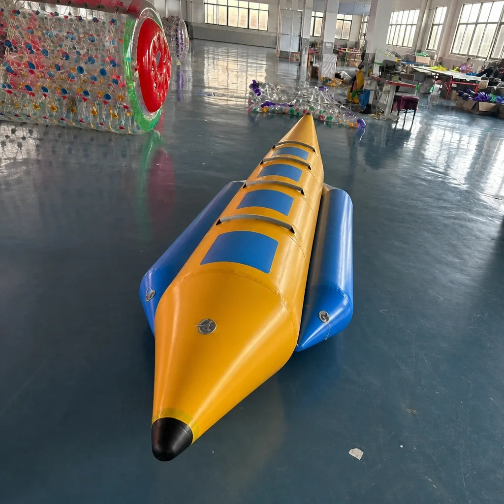 Bote de Nieve Inflable Resistente 2027 para 3-5 Personas, Trineo de Esquí de PVC Duradero, Trineo Acuático Gigante de Invierno para Exteriores