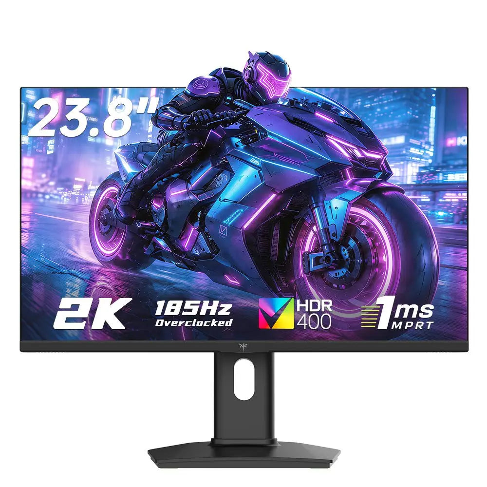 Monitor para Juegos KTC H24T7 de 23.8 Pulgadas, 2K QHD 2560x1440, 185Hz, IPS Rápido, HDR400, 1ms MPRT, Compatible con FreeSync y G-Sync, Cuidado de la Vista, Soporte Ajustable en Altura