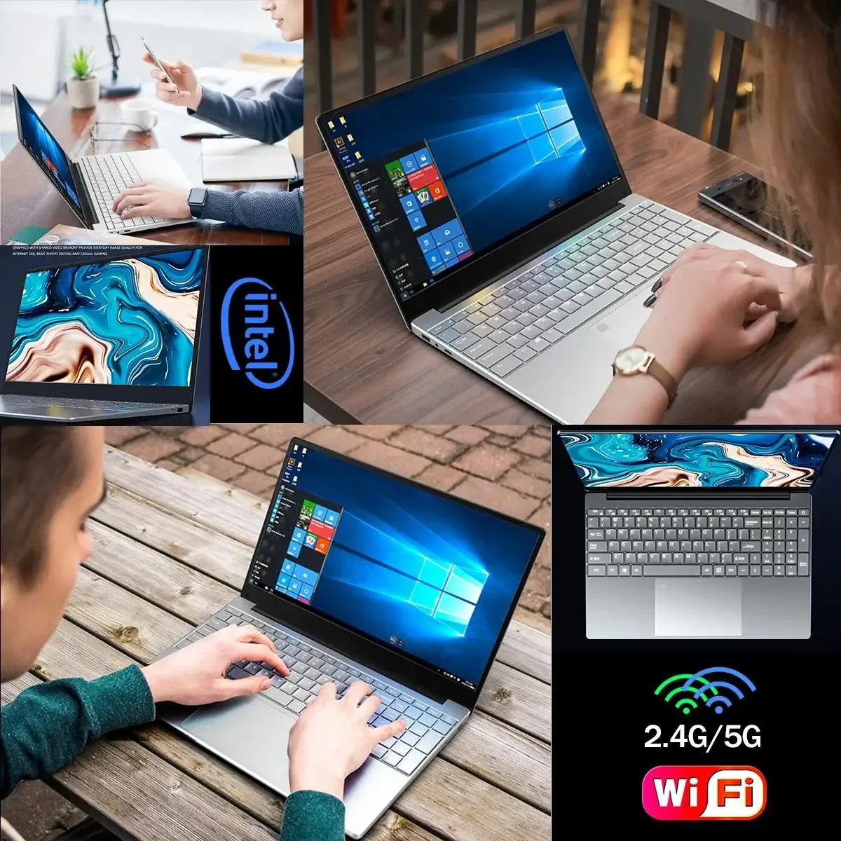 Computadora portátil nueva 2026, Windows 11, Intel Atom X7 A3950, Notebook PC Gamer, 12 GB RAM, 512 GB/1 TB SSD, 1920*1080, computadora de oficina