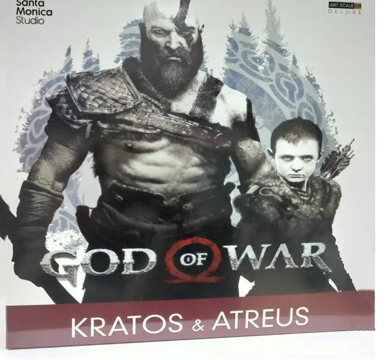 Oferta especial: Figura de acción coleccionable de PVC de Kratos y su hijo Atreus de 20 cm de IRON Game God of War 4, de Mol Toys, para regalo, disponible ahora