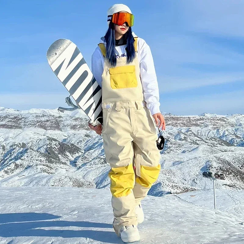 Pantalones de Esquí de Invierno, Mono de una Pieza, para Deportes al Aire Libre, Pantalones de Snowboard para Mujer, Overoles para Hombre 2025, Impermeables y Resistentes al Viento