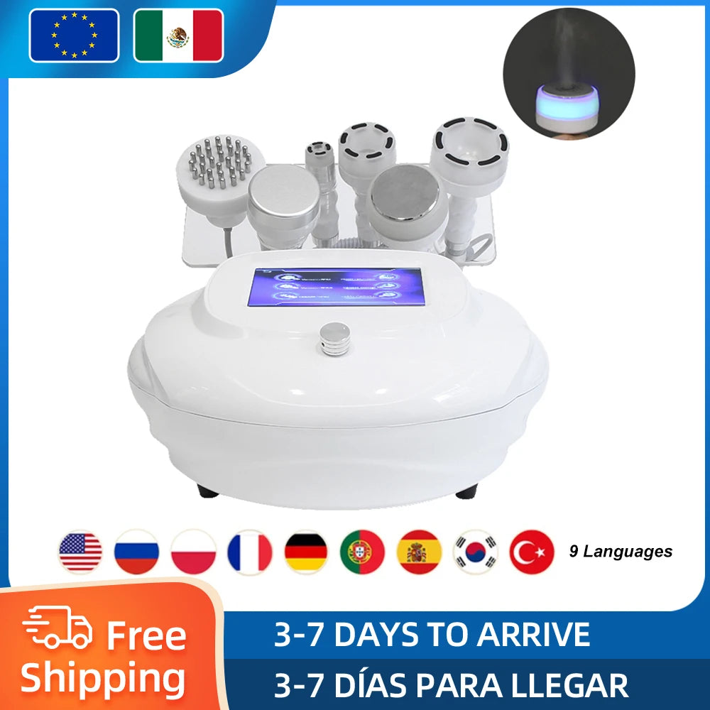 Máquina de cavitación 120K, masaje con vacío, modelado corporal, lifting facial, anticelulítico, vibración con calor, dispositivo de belleza.