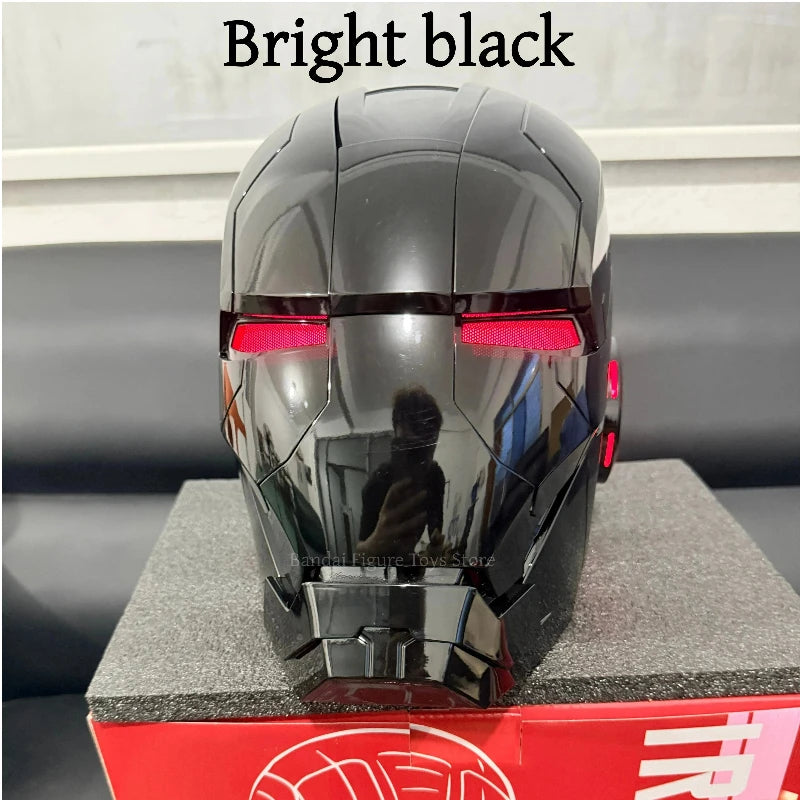 Casco de Iron Man Mk5 Mk50, Usable, con Control Remoto por Voz, Coleccionable para Adultos, Regalo para Fans