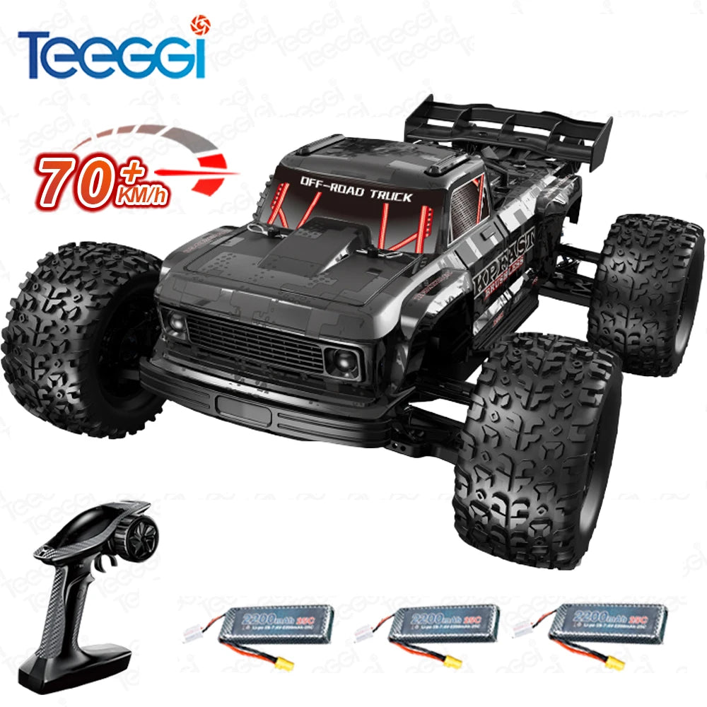 Teeggi KF16 4WD, coche de carreras de alta velocidad para derrapes, 70 km/h, motor sin escobillas, 3S, 3200 mAh, 1/12, coche todoterreno RC, camiones monstruo, juguetes para niños, regalo.