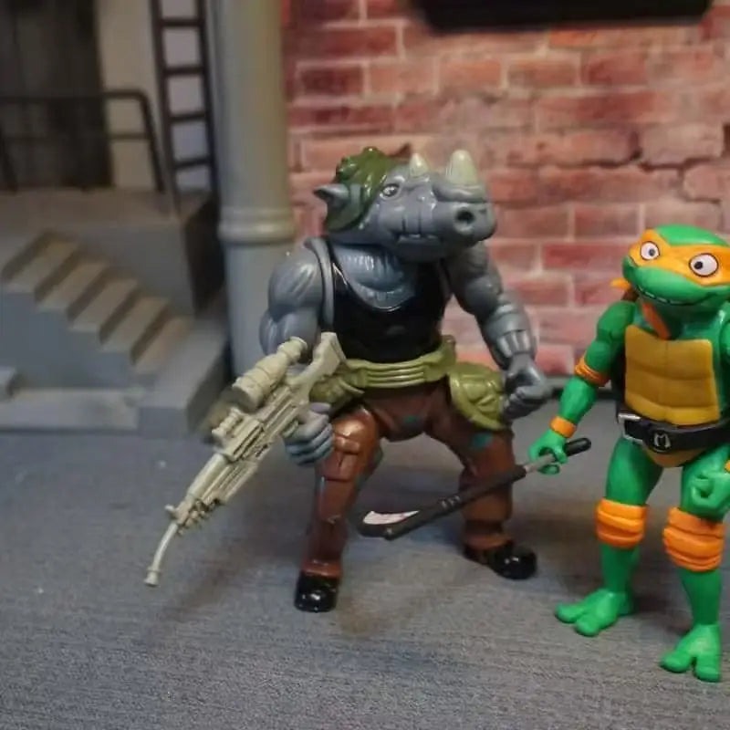 Pack de 6 figuras de acción remasterizadas de las Tortugas Ninja originales, Splinter, Shredder, Leonardo, juguetes coleccionables, regalos de cumpleaños