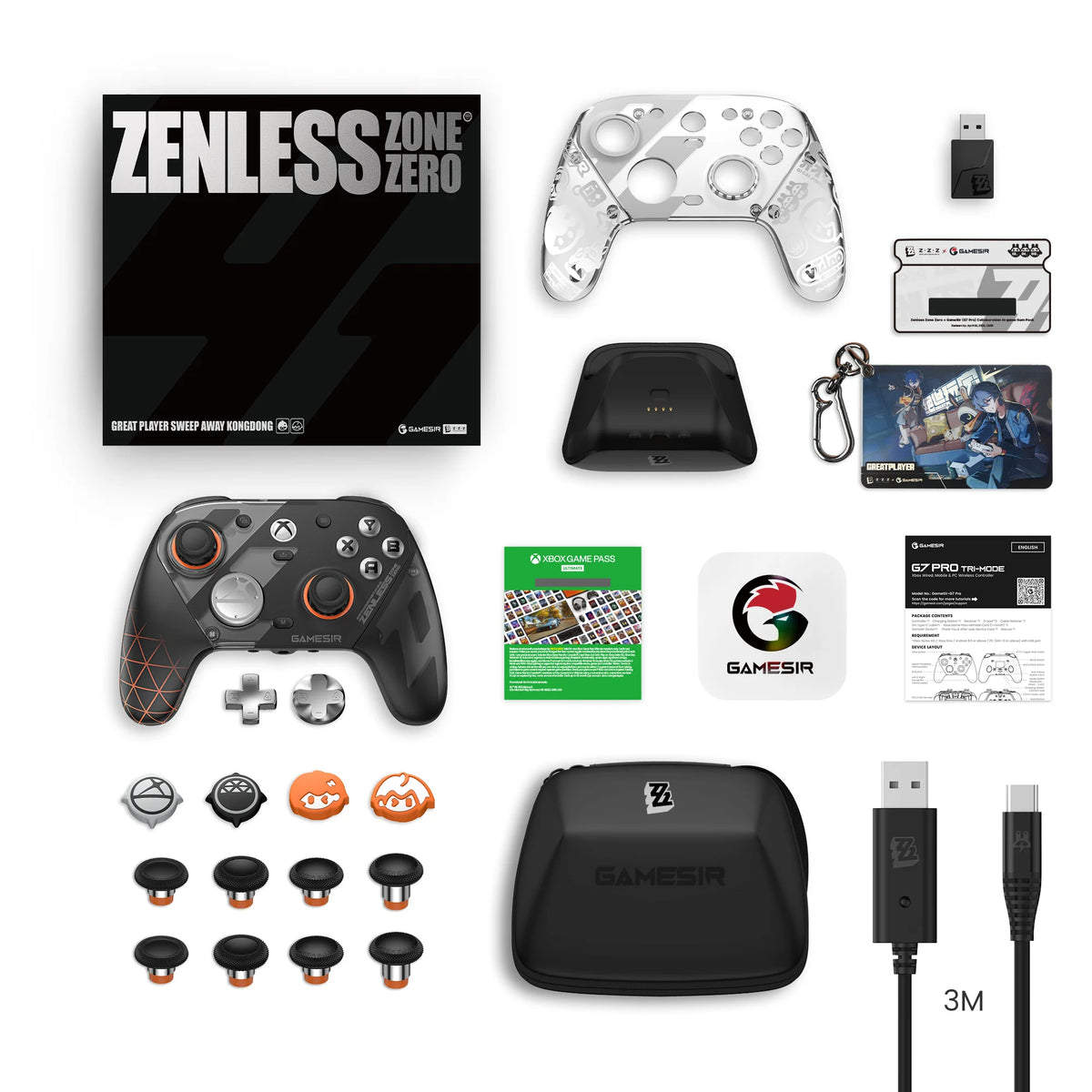 GameSir G7 Pro Zenless Zone Zero Edition, mando inalámbrico para Xbox Series X|S, Xbox One X|S, Steam, PC, Android