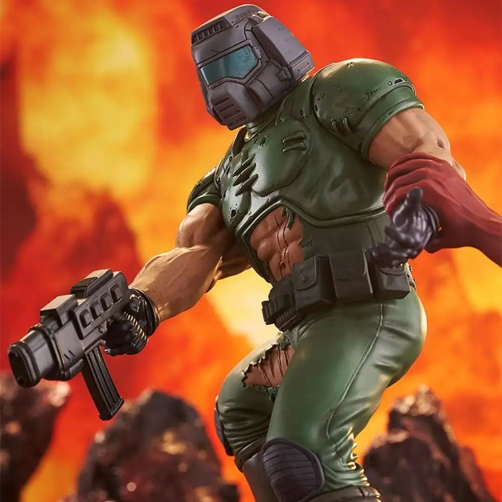 【HY】100% Original en Stock Good Smile Company POP UP PARADE SP Doom Marine (DOOM) Figura de Anime Modelo Coleccionable Decorativo