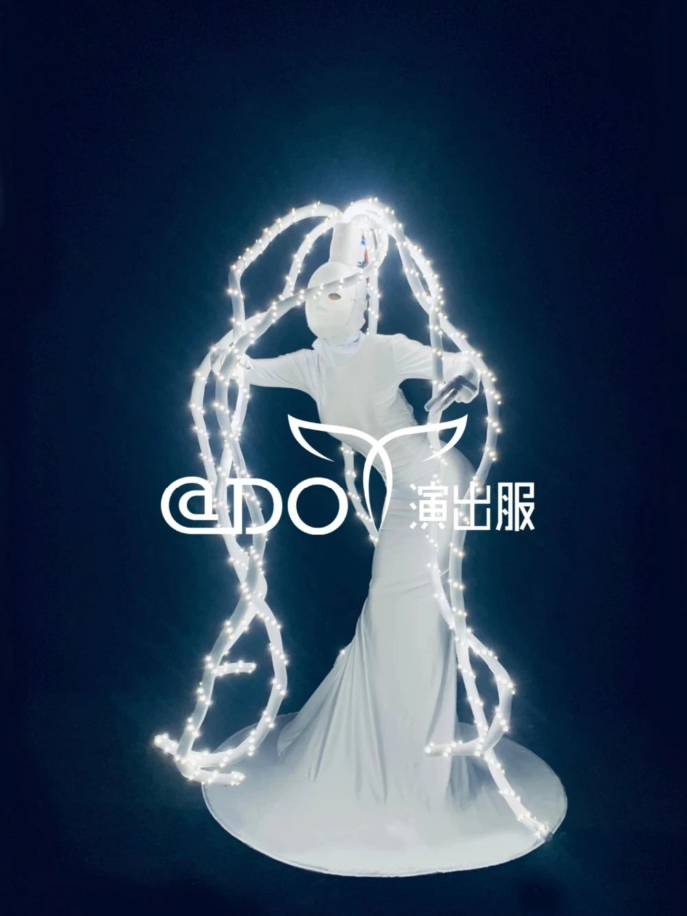Traje de Robot LED Gogo, cambio de Color, disfraz de andador de paletas iluminadas, vestido gigante luminoso, actuación en club nocturno, disfraz de Halloween