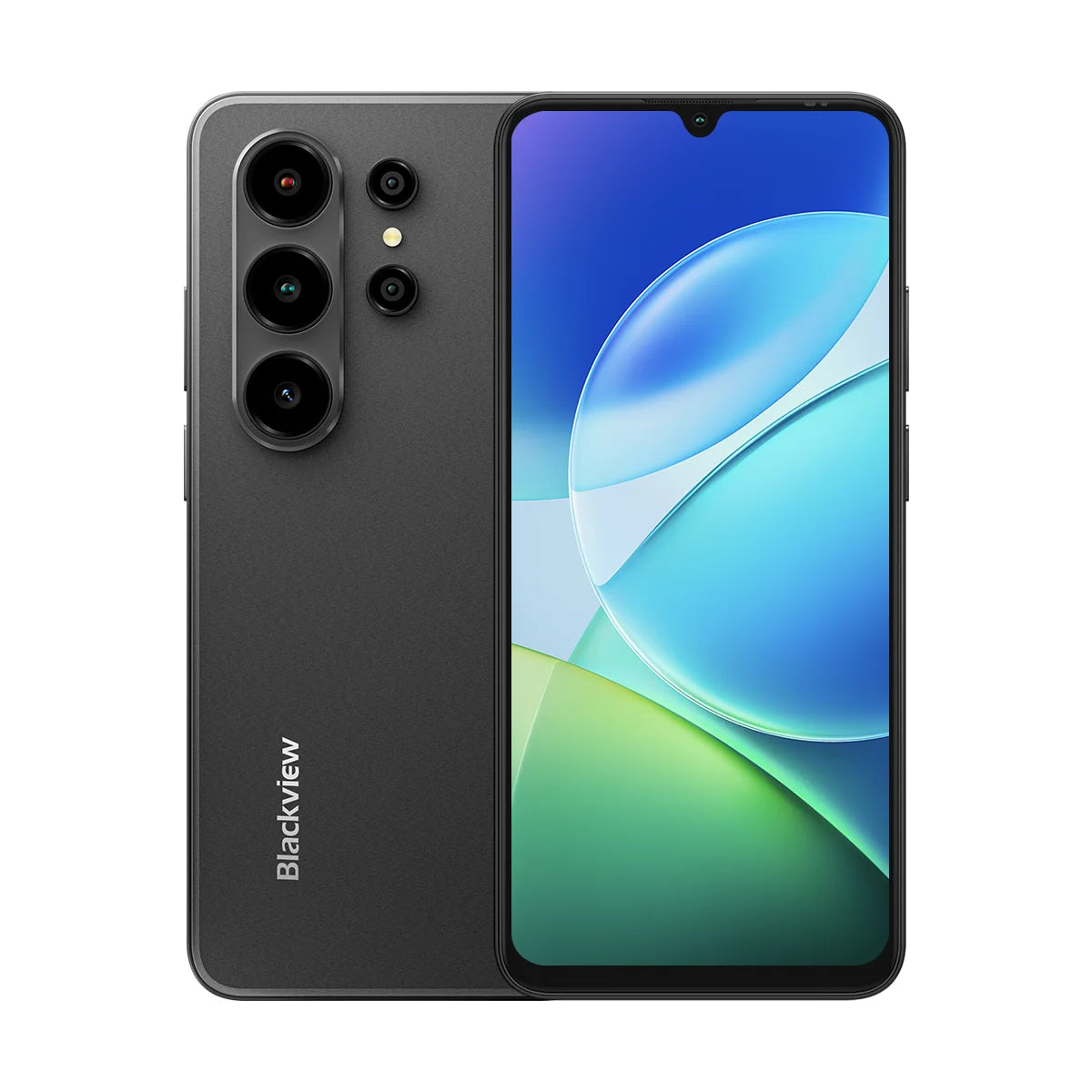 Smartphone Blackview Wave 10C, pantalla HD+ IPS de 6.88", 4GB RAM+32GB ROM/4GB RAM+128GB ROM, cuerpo delgado de 9.1mm y peso ligero de 205g, cámara de 32MP con soporte para video FHD 1080P, batería de 5000mAh, Doke AI 2.0, funda protectora gratuita