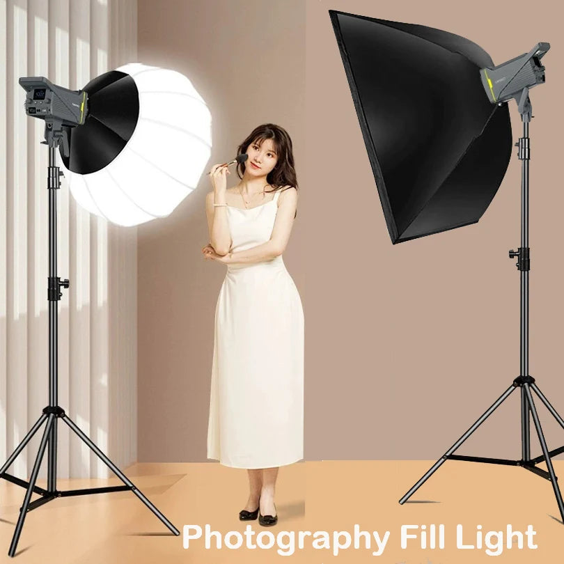 Luz de vídeo con montaje en V de 200W con Control inalámbrico CRI 95+ 2700K-6500K 220V lámpara solar lámpara Bowens COB fotografía interior y exterior