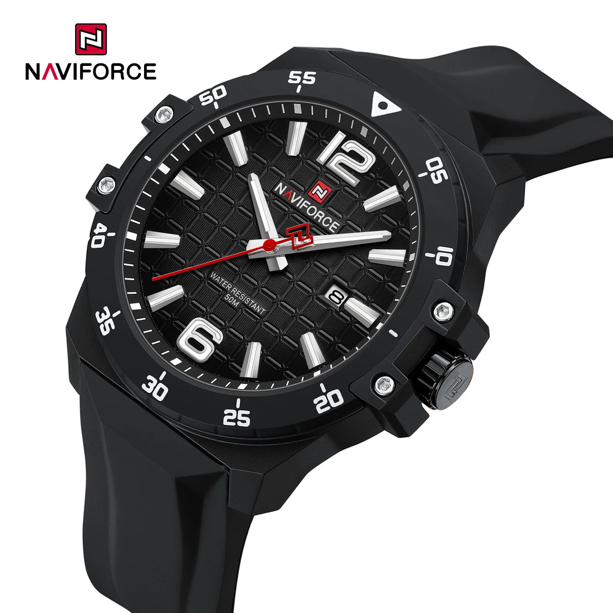 Reloj de lujo para hombre marca NAVIFORCE, reloj de pulsera de cuarzo original, moderno, elegante, resistente al agua y luminoso.