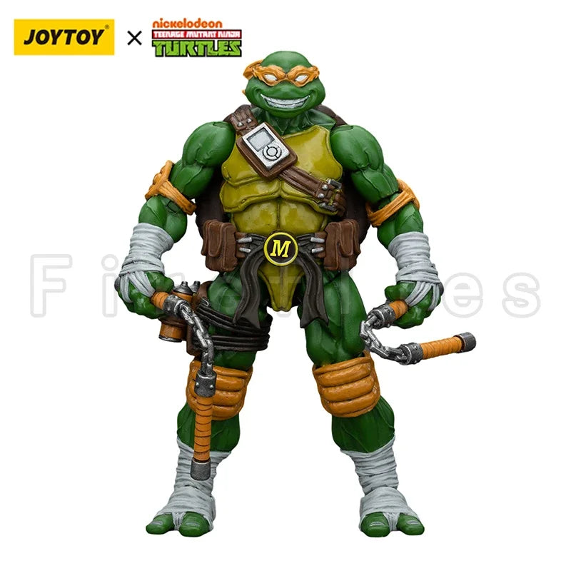 1/18 JOYTOY Action Figure Turtles-Michelangelo Donatello Leonardo Raphael Anime Model Toy