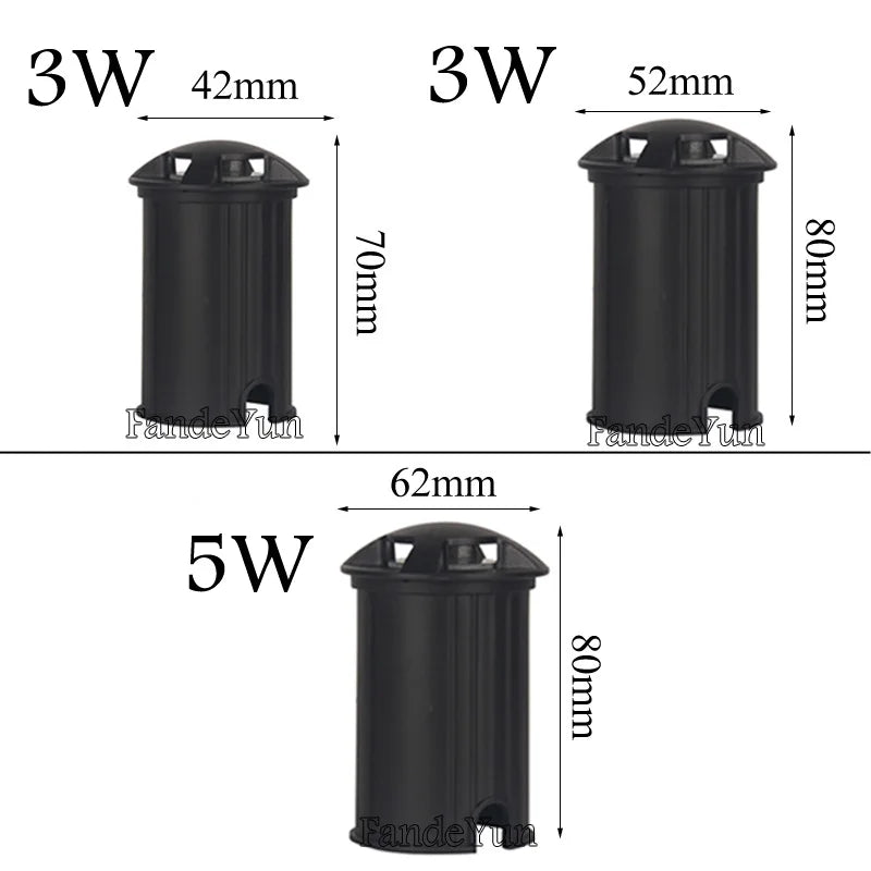 3W 5W  LED Garden Light IP67 AC110V220V DC12V Spotlights Outdoor Recessed Underground Lamp Floor Landscape Lighting 42/52/62MM