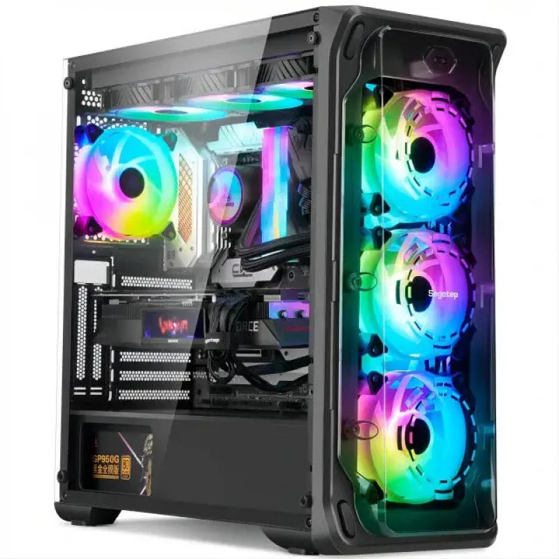 PC para juegos AOTESIER Ryzen A87680 500GB NVME con Windows 10 Pro, computadora de escritorio para unidad de sistema, PC personalizable, PC gamer, ensamblaje de PC.