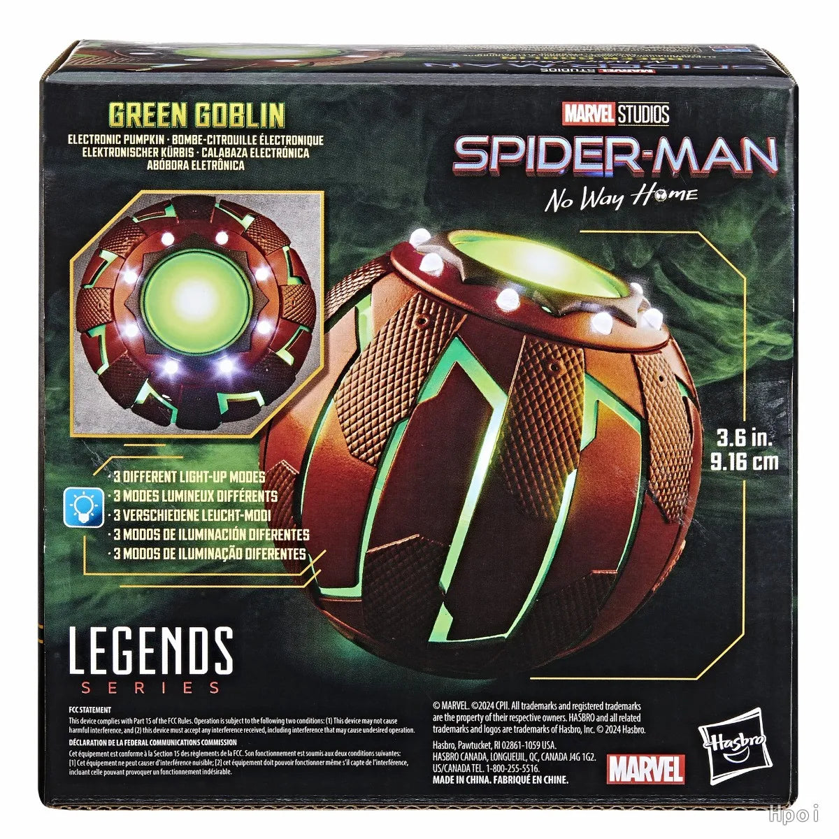 Figura de acción coleccionable de Green Goblin de MARVEL LEGENDS SPIDER-MAN: NO WAY HOME de Hasbro, modelo original