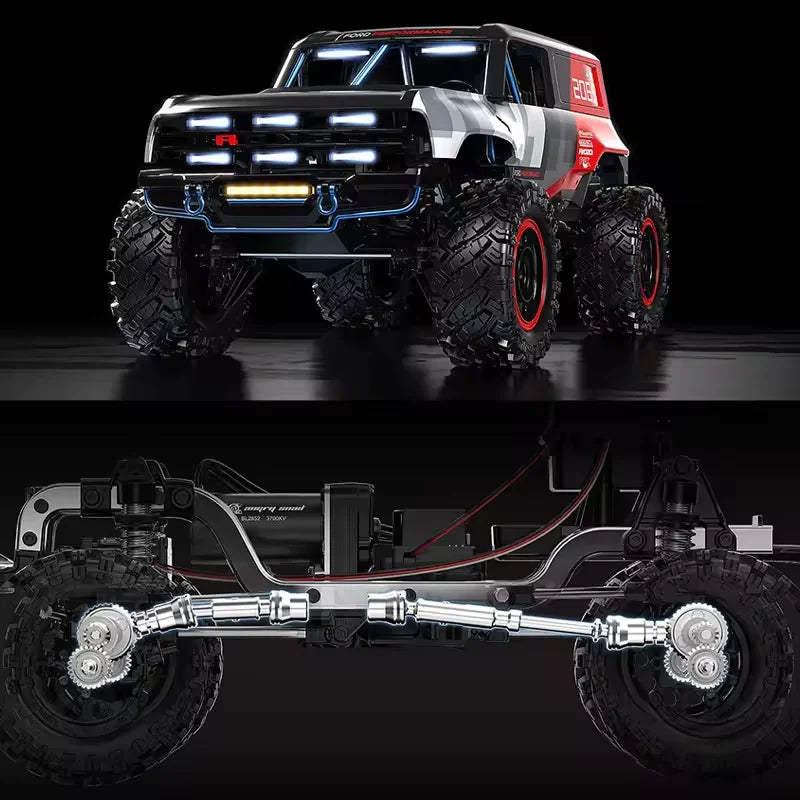 Coche RC MJX HYPER GO 1/12 H12P Original y Genuino, 3500KV Sin Escobillas, Alta Velocidad, Control Remoto de 2.4Ghz, Coche RC Profesional para Escalada, Tracción en las Cuatro Ruedas, Todoterreno, RTR ﻿ Juguete para Niño