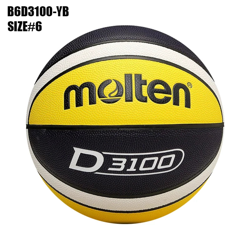 Balones de Baloncesto Originales Molten 2027, Tamaño 7/6/5, Material PU, para Juegos en Interiores y Exteriores, Entrenamiento, Hombres y Mujeres, Baloncesto