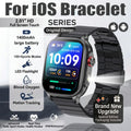 Reloj inteligente con batería grande de 1400 mAh, resistente al agua 5ATM, linterna LED, más de 100 modos deportivos, monitor de frecuencia cardíaca y rastreador de actividad física para hombre
