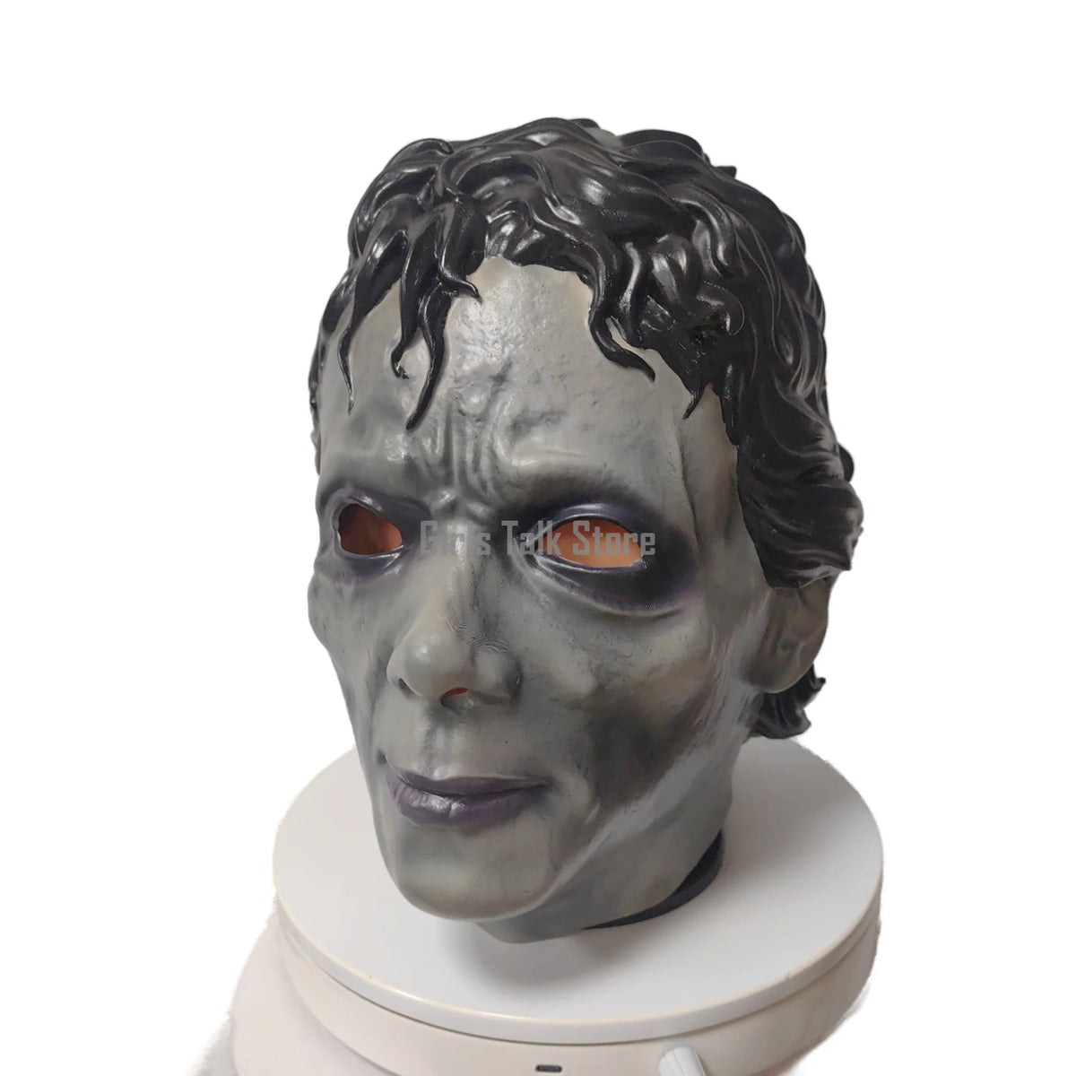 Máscara de látex de Michael Jackson, estilo zombie de terror, realista y aterradora, para cosplay, máscara completa para la cabeza, para Halloween, fiestas, carnaval, hombres y mujeres