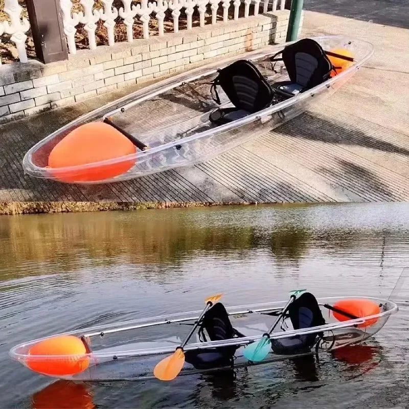 Kayak Transparente de Alta Calidad para Varias Personas, Canoa Transparente para Viajes Acuáticos en Grupo, 2026 Vision Clear