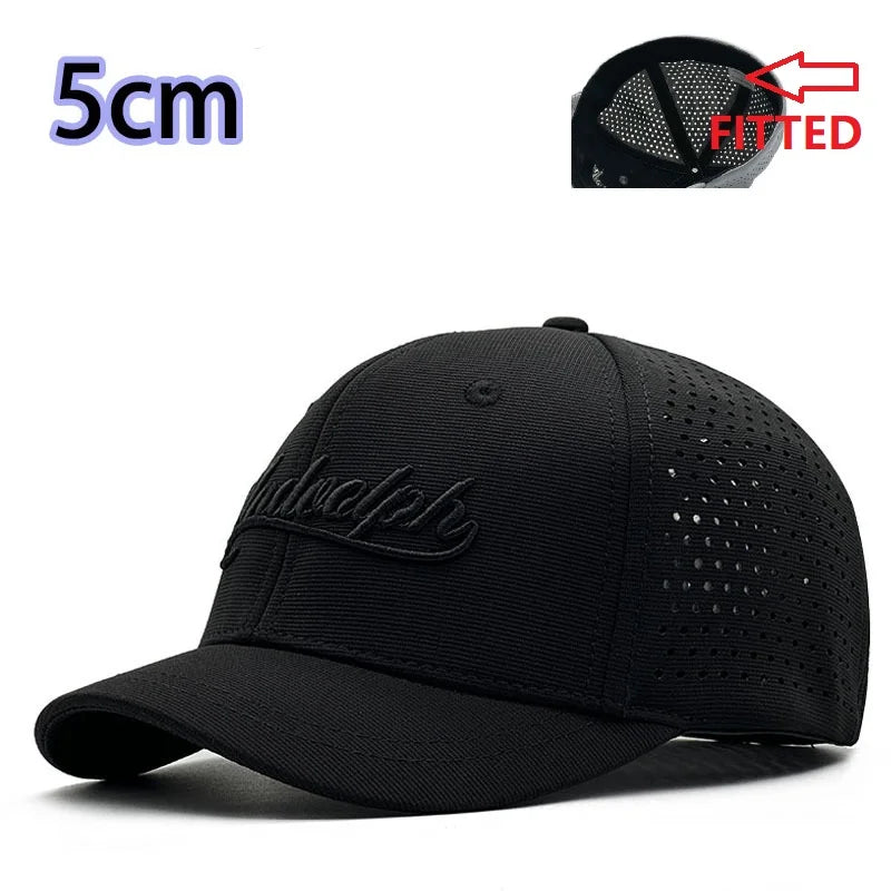 Gorras de béisbol cerradas para hombre y mujer, gorras para cabezas grandes y pequeñas, artículos de sombrerería de alta calidad