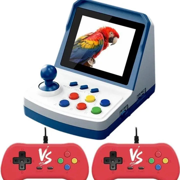 Consola de videojuegos retro mini arcade A10R A6PLUS, más de 1000 juegos, pantalla de 3.2 pulgadas, joystick integrado, compatible con salida de TV, arcade para el hogar B
