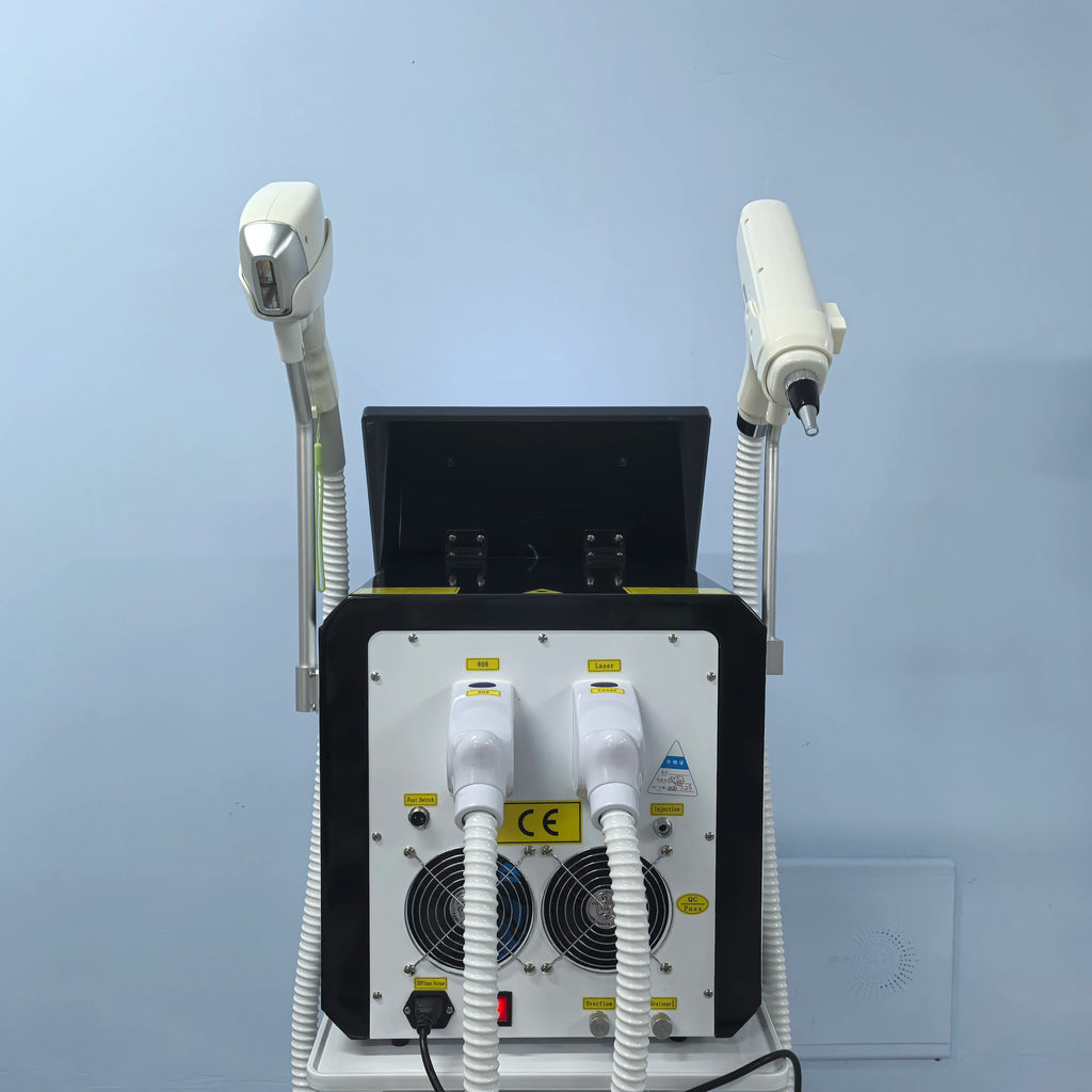 Máquina de Depilación Láser de Diodo 2 en 1 de 808nm, Láser de Picosegundos Q-Switch ND YAG, Colimación de Eje Rápido FAC, Depilación Permanente