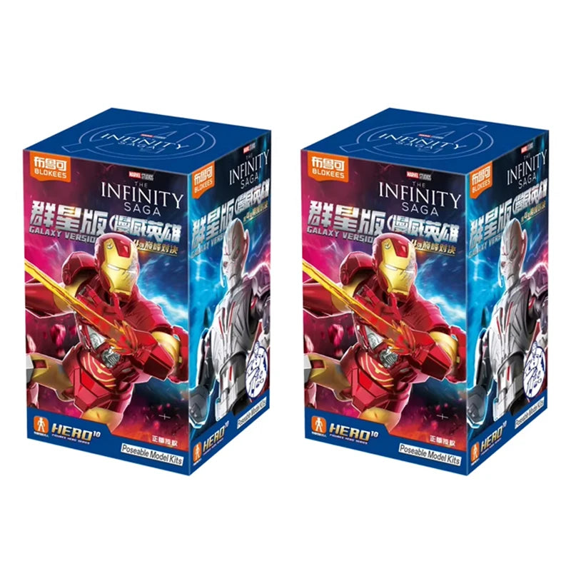 Blokees Marvel Infinity Saga Versión Galáctica Serie 04 Figuras Caja Sorpresa Iron Man Juguetes Coleccionables Anime Regalo para Niño