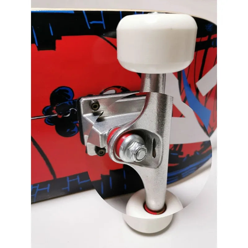 Patineta Profesional de Tabla Completa, Patineta de Cuatro Ruedas con Patrón Impreso Personalizado, Patineta de Tabla Completa para Acrobacias Urbanas para Adultos
