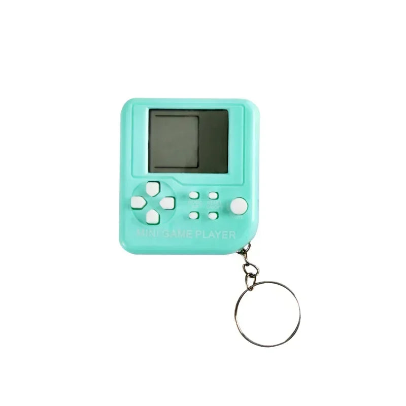 Mini llavero de bolsillo clásico portátil, anillo antipérdida, vídeo nostálgico Retro, máquina de consola de juegos, juguetes para niños, reproductor de juegos