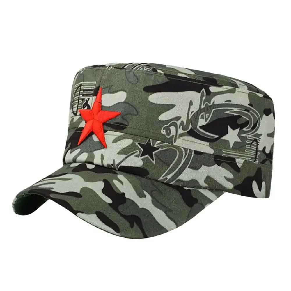 Gorra de algodón unisex para hombre, primavera, verano, playa, al aire libre, calle, estilo urbano, sombrero de sol con estrella roja, dropshipping