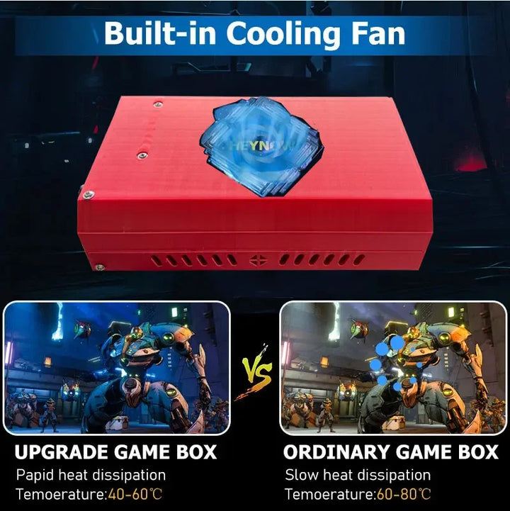 Consola de juegos 500G 4G RX1 con Batocera y Windows 11, más de 70000 juegos, I3-3110M, para Wii, PS2, XBOX, PSP, GameCube, N64, receptor USB