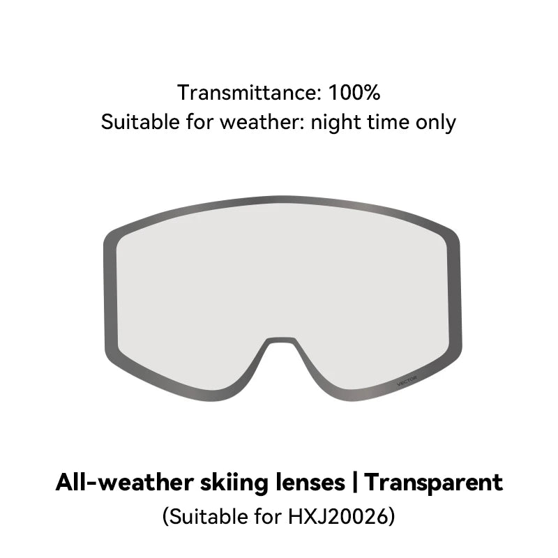 Gafas de Esquí VECTOR de Doble Capa Antivaho con Absorción Magnética, Cilíndricas, UV400, para Hombre y Mujer, Gafas de Snowboard POC
