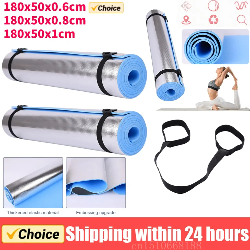 Estera de Yoga de 6/8/10MM de espesor, estera deportiva antideslizante para Fitness, estera de espuma cómoda EVA para Yoga y ejercicio, estera de gimnasia Pilates