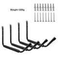 Juego de 4 ganchos de pared resistentes para almacenamiento de kayak, soportes de garaje tipo jumbo para canoa y kayak