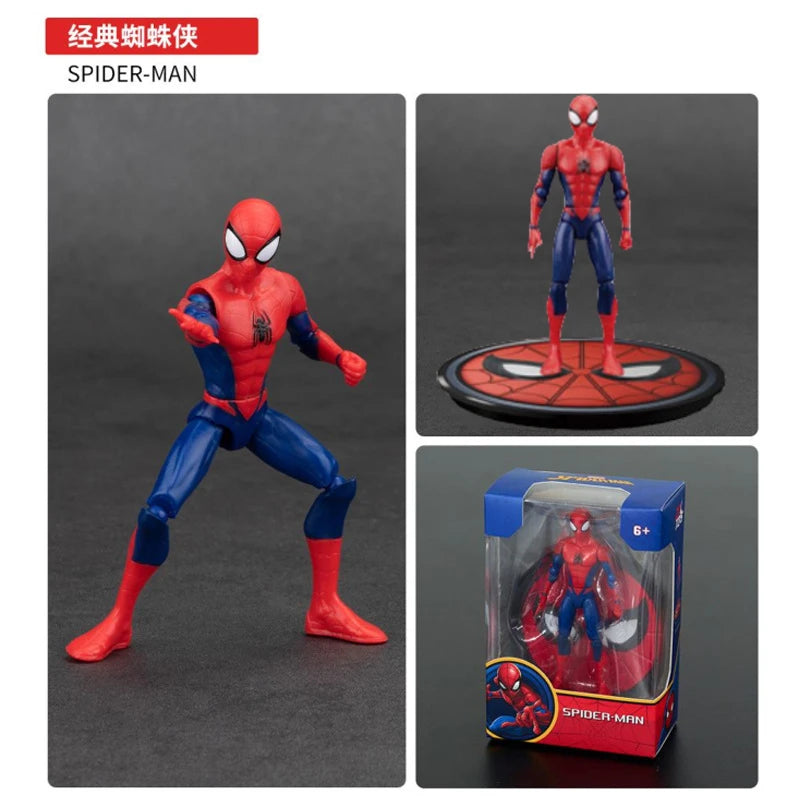 Figura de acción ZD Original de 4 pulgadas, juguete de Iron Man Scarlet Spider Miles Morales Spider-Man Venom Gwen, muñeco móvil de Anime, modelo regalo