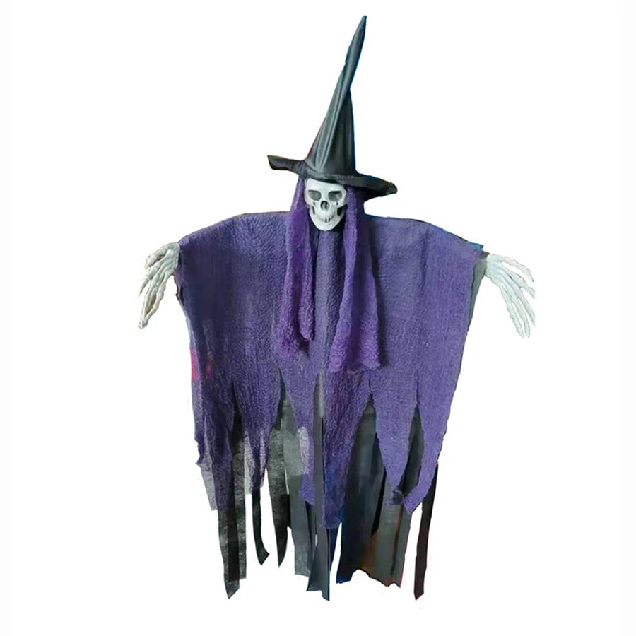 Decoración Colgante de Esqueletos Fantasma para Halloween, Esqueleto Volador de Halloween, Accesorio para Casa Encantada, Decoraciones para Fiestas
