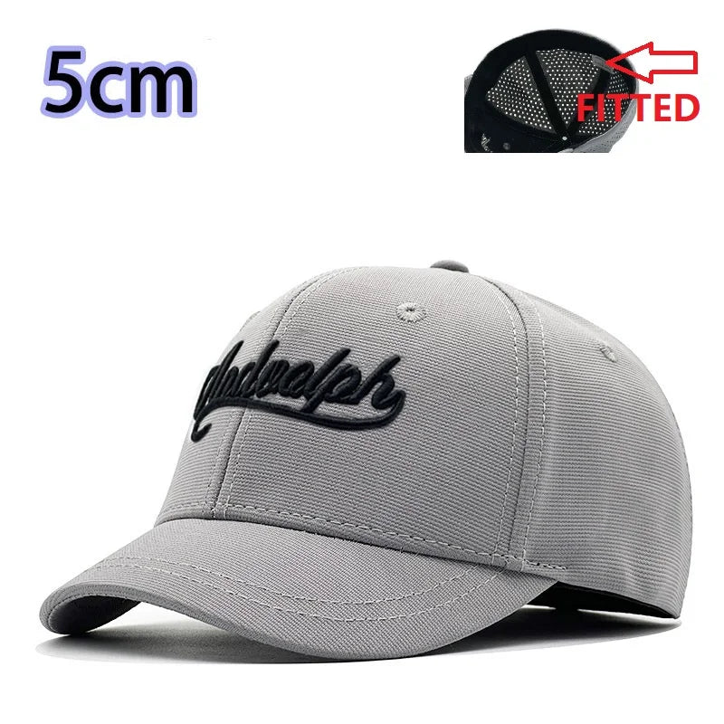 Gorras de béisbol cerradas para hombre y mujer, gorras para cabezas grandes y pequeñas, artículos de sombrerería de alta calidad