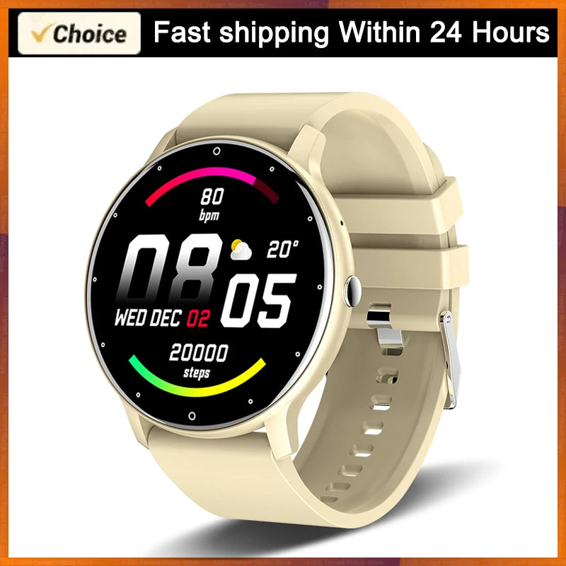 LIGE 2026 Reloj inteligente para mujer y hombre, regalo, deporte, fitness, relojes para hombre, monitor de ritmo cardíaco, Smartwatch impermeable para Android iOS