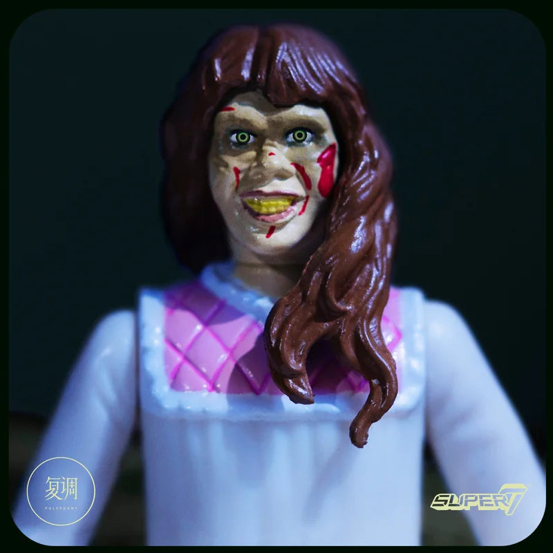 En Stock Super7 el exorcista reacción Regan figura de reacción película colección de juguetes de terror muñeca de regalo Halloween cumpleaños