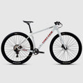 Bicicleta de montaña de 29 pulgadas con cuadro de fibra de carbono, horquilla de aleación de aluminio de alta calidad, 24 velocidades y frenos de disco hidráulicos comunes