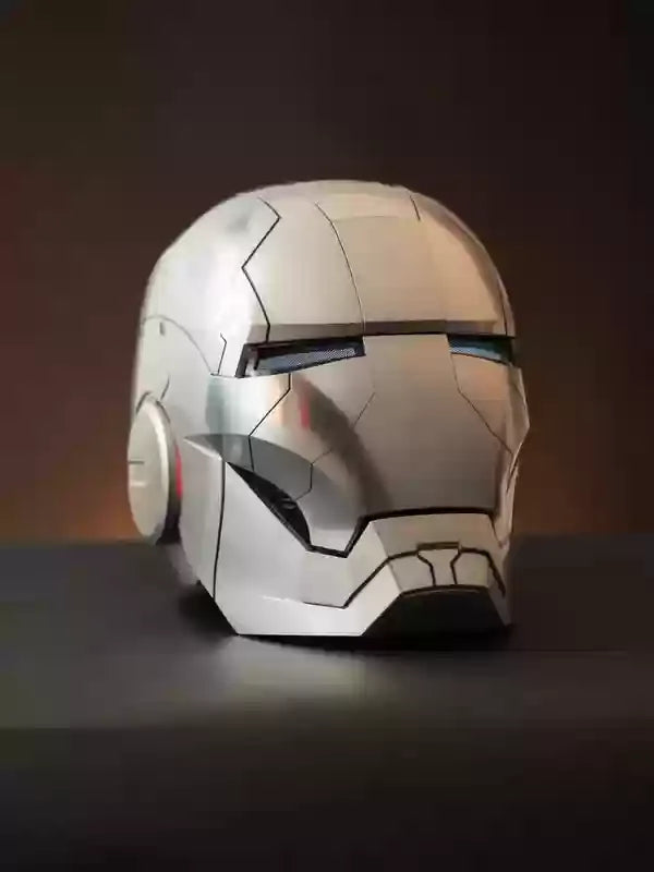 Casco de Iron Man MK5 1:1, activable por voz, deformable, máscara de cosplay, modelo de superhéroe de Marvel, juguete de regalo para niños, fanáticos y coleccionistas