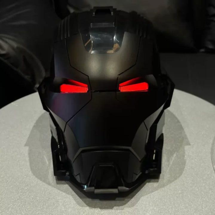 Casco de Iron Man, modelos Mk5, Mk7, Mk50 y Mk17, con interruptor de control de voz en inglés, para juegos de rol, como adorno coleccionable, regalo de cumpleaños o para las fiestas.