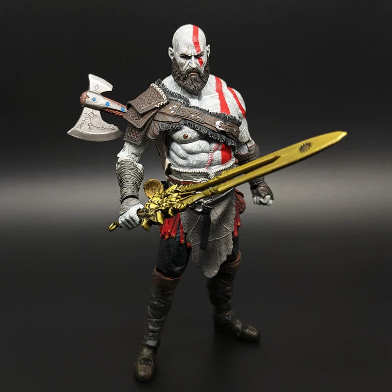 Figura de colección de 7 pulgadas de edición limitada de Kratos y su hijo, muñeco articulado de adorno