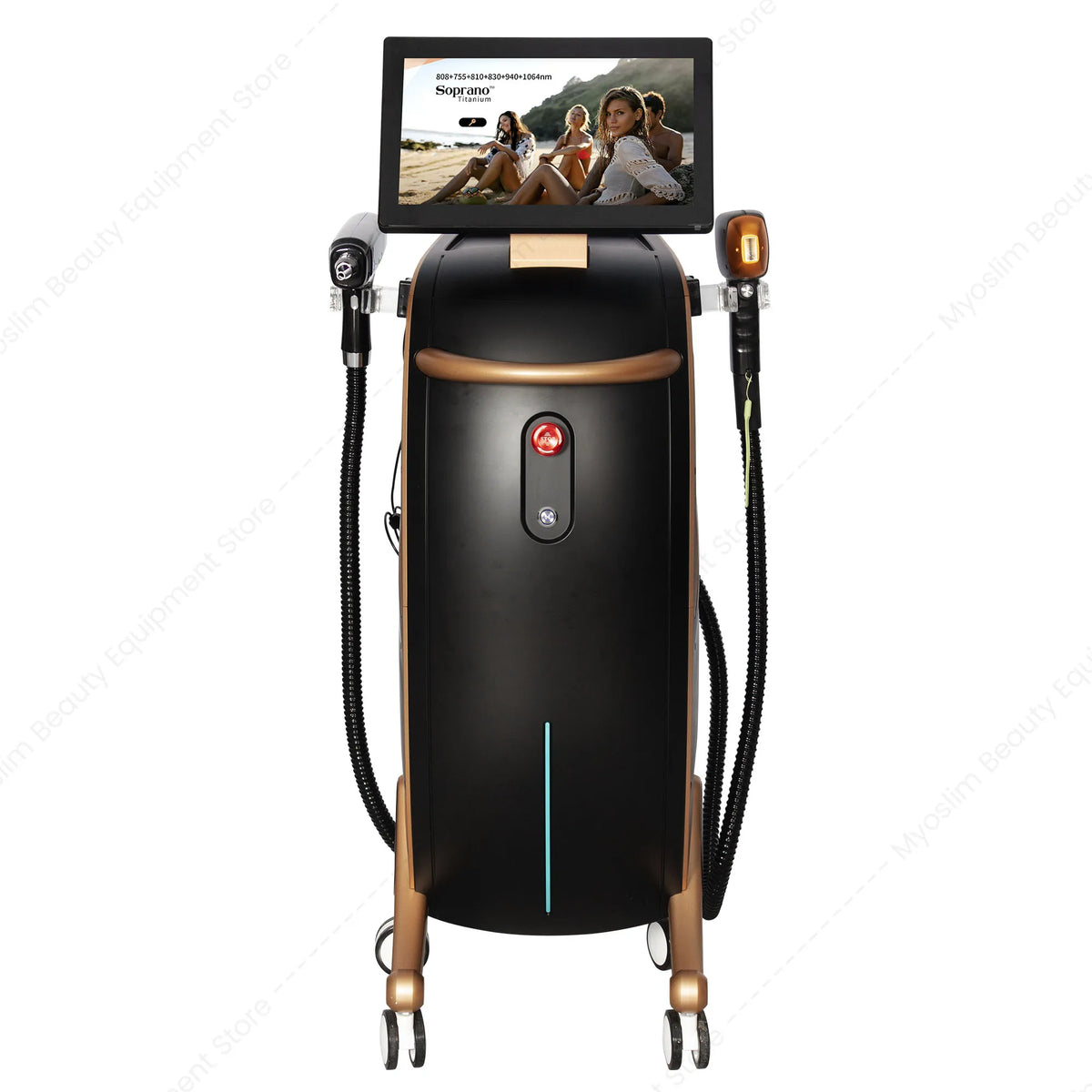 Máquina de Belleza Láser Multifuncional 3 en 1, Depilación Permanente con Diodo, Eliminación de Tatuajes con Picosegundos, Sistema de Análisis de Piel y Vello
