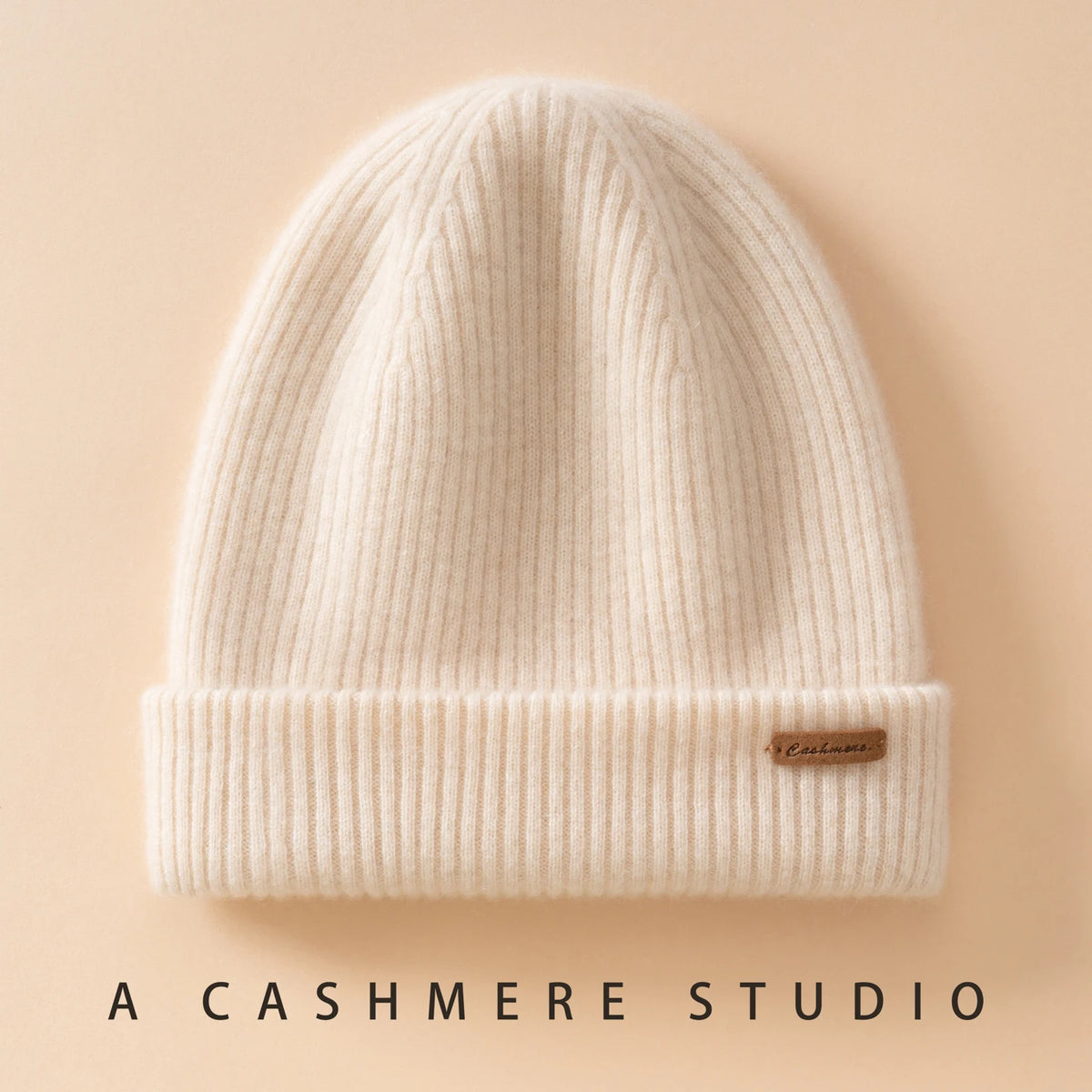 Gorros de invierno para mujeres/hombres, gorro informal para exteriores, gorro de punto de dos capas, gorros cálidos de 100% de Cachemira, gorro grueso para senderismo Unisex